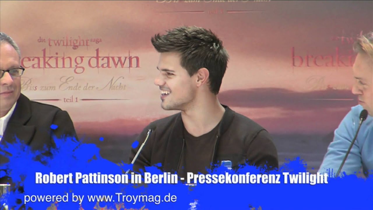 Breaking Dawn Pressekonferenz Berlin mit Robert Pattinson & Taylor Lautner