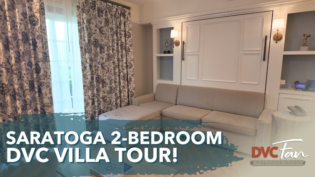 Посетите виллу с 2 спальнями в отеле Disney's Saratoga Springs Resort and Spa | Тур по комнатам DVC!