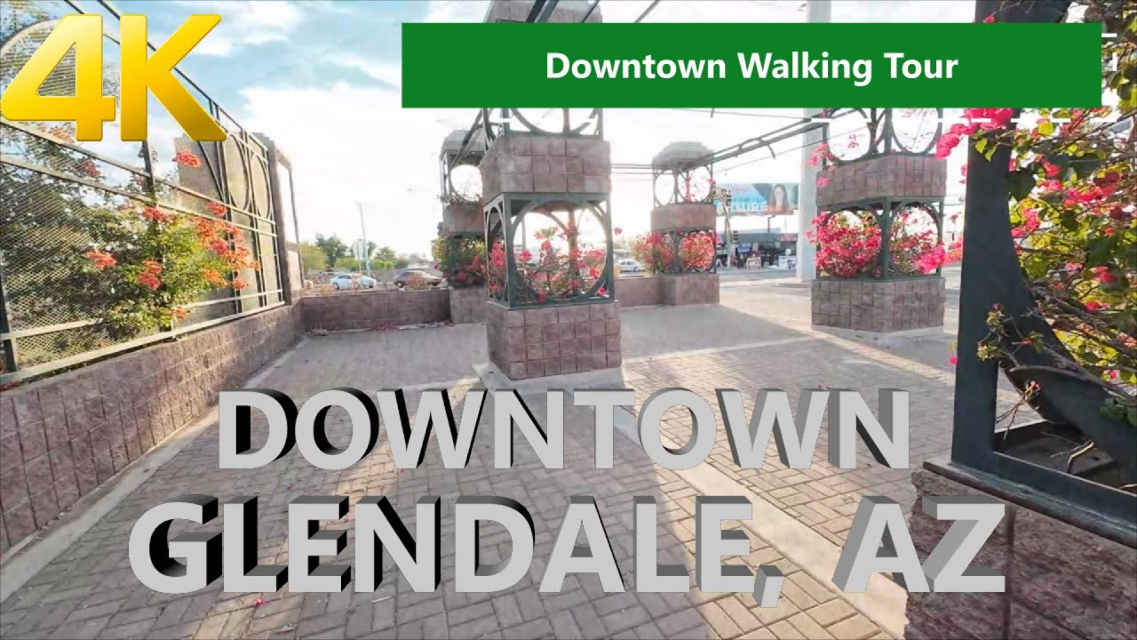 Downtown Glendale, Arizona #4kwalkingtour  #visitarizona #smallcity