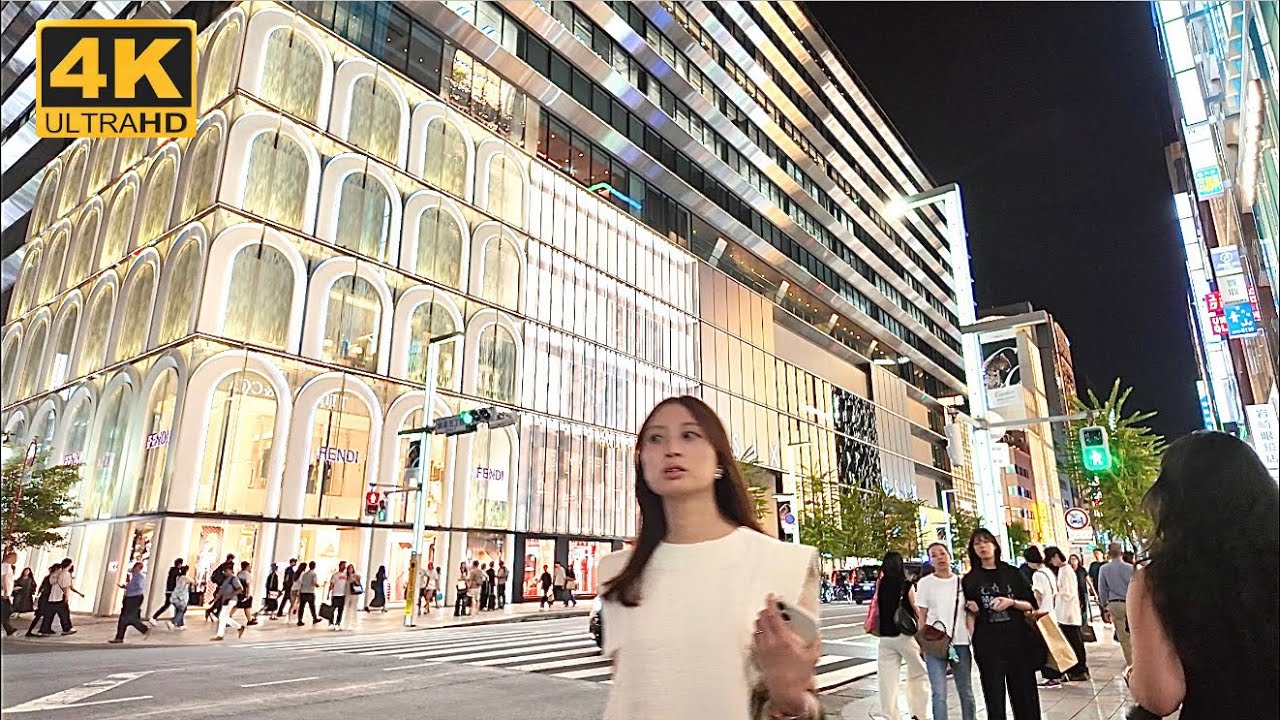 【4K】TOKYO GINZA Night walk POV| The World's Most Elegant Street at Night
