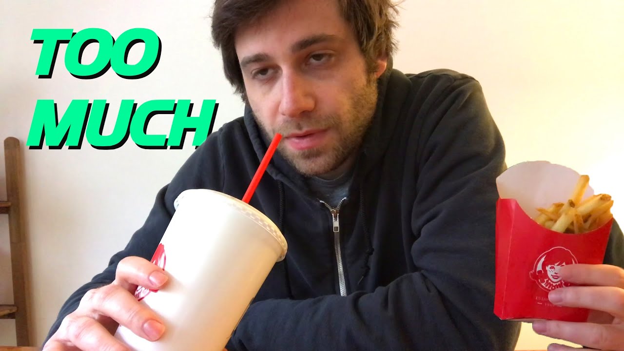 Gamer Eats Too Much Fast Food...