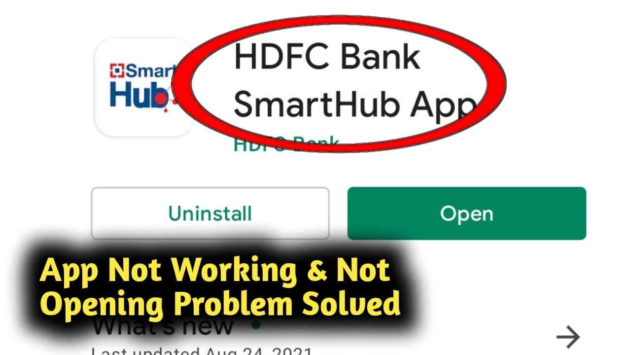 Fix HDFC Smart Hub Not Working and Not Opening Problem Solved