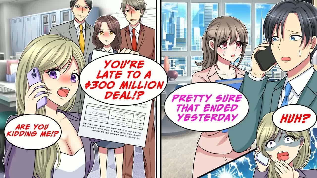 [Manga Dub] My Boss fired Me for being late, but the deal was closed yesterday...!? [RomCom]