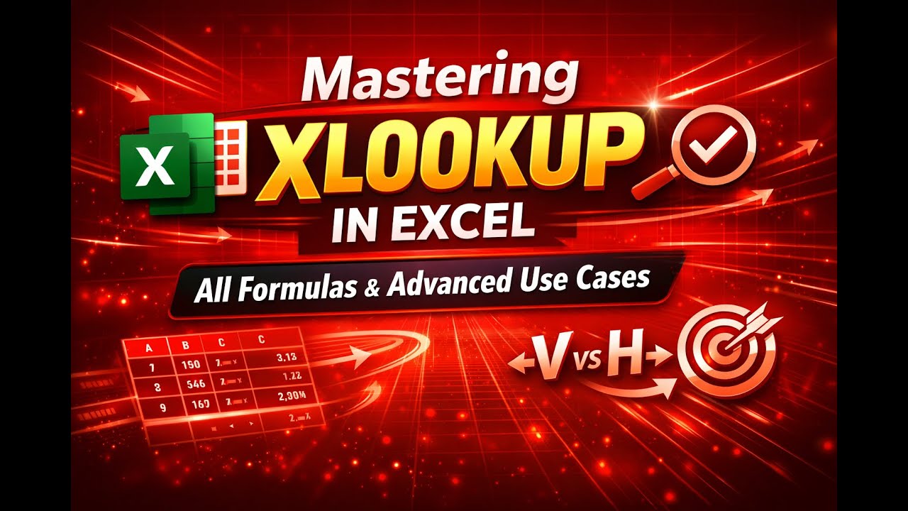 إتقان XLOOKUP في الاكسل | شرح جميع الصيغ والحالات المتقدمةMastering XLOOKUP in Excel