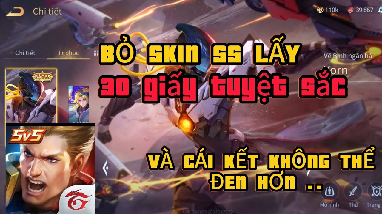 LIÊN QUÂN MOBILE | VẼ BÙA GẦN 60 GIẤY TUYỆT SẮC VÀ CÁI KẾT