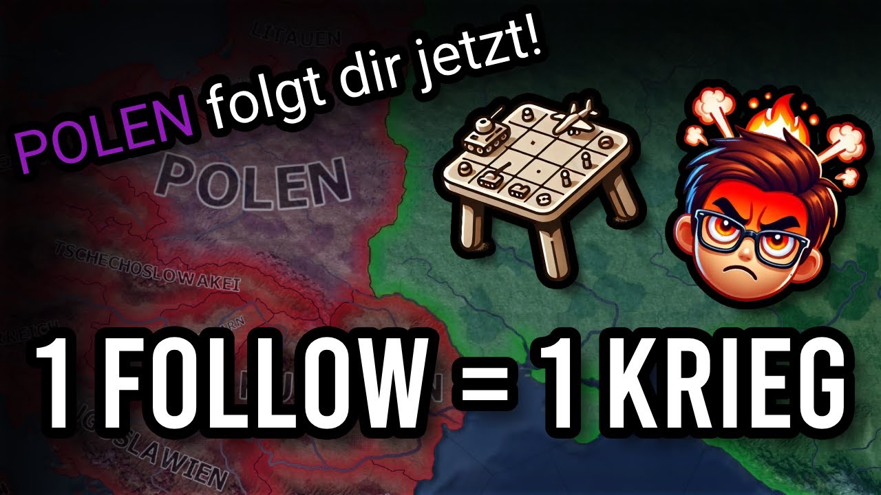 WIR müssen für JEDEN FOLLOW einen KRIEG erklären!!! | Hearts of Iron 4 KOOP