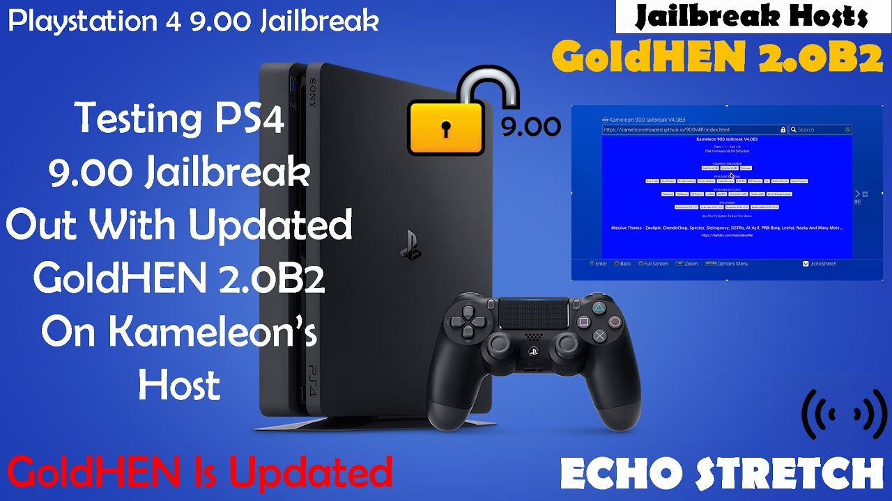 Testing PS4 9.00 Jailbreak Out With Updated GoldHEN 2.0B2 On Kameleon’s Host
