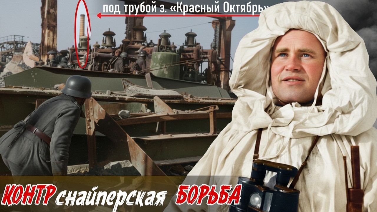 Спасение снaйперами Василия Зайцева - главного корректировочного пункта Стaлингpaда.  Зайцев В.Г.10ч