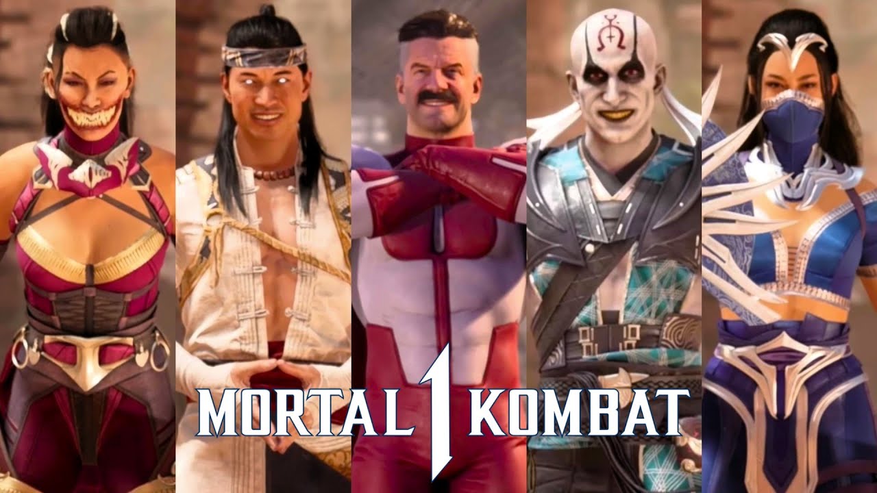 Mortal Kombat 1 - All Characters Test Your Might 2023 (4K 60FPS)
