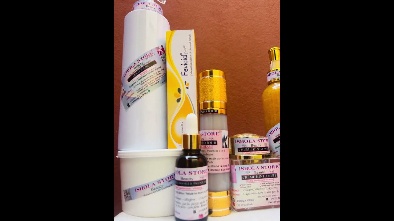 Gamme teint marron claire brillant et kit quinto pour traiter main et pieds noire #hyperpigmentation