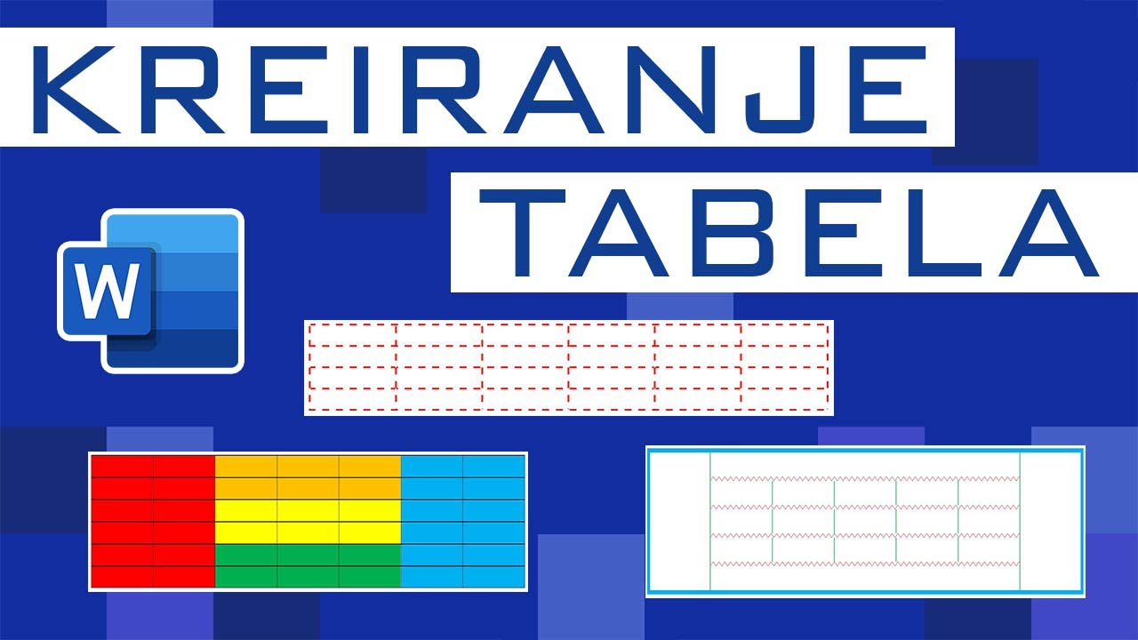 Word 2019 - Kreiranje tabela