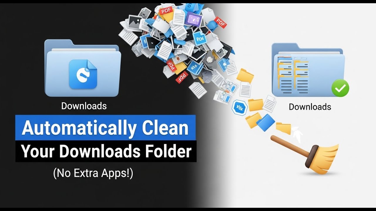 Automatically Clean Your Downloads Folder in Windows 11 (No Extra Apps!)