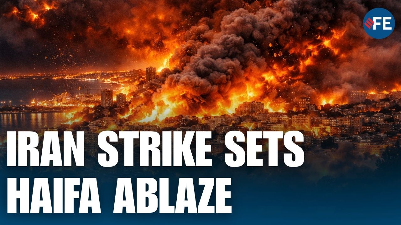 Iranian Strike Triggers Massive Fire, Black Smoke Over Haifa Oil Refinery | WORLD NEWS