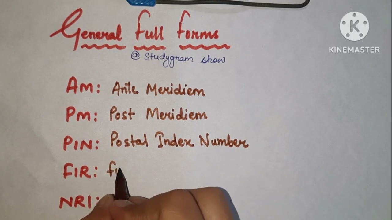 General full forms for competitive exams || FIR VISA NRI || Basic Gk