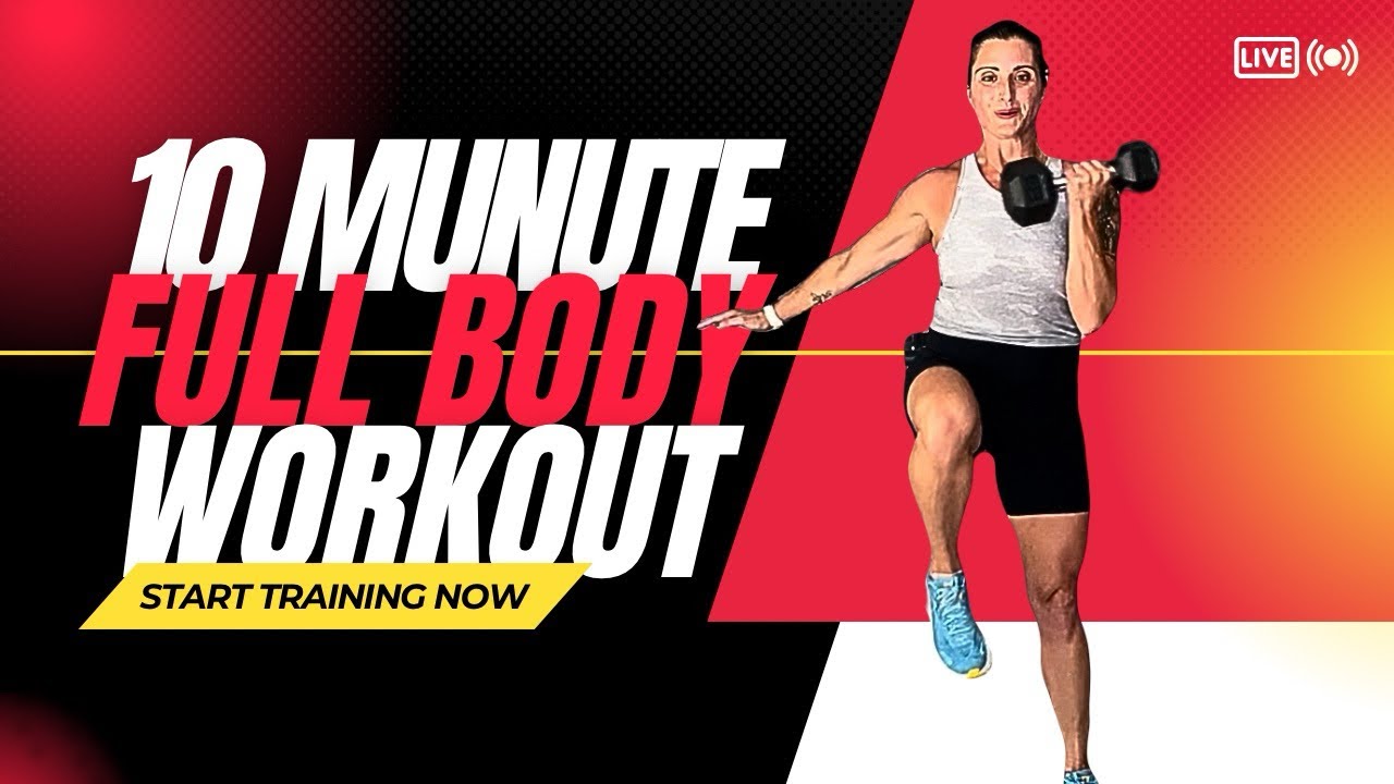 10 Minute Full Body Toning Workout with Dumbbells | Total Body Strength & Sculpt for Women 45+