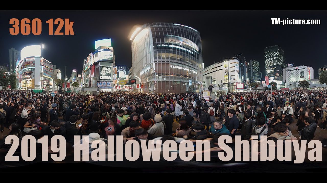360 12k 2019 Halloween Shibuya Scramble Crossing Fix