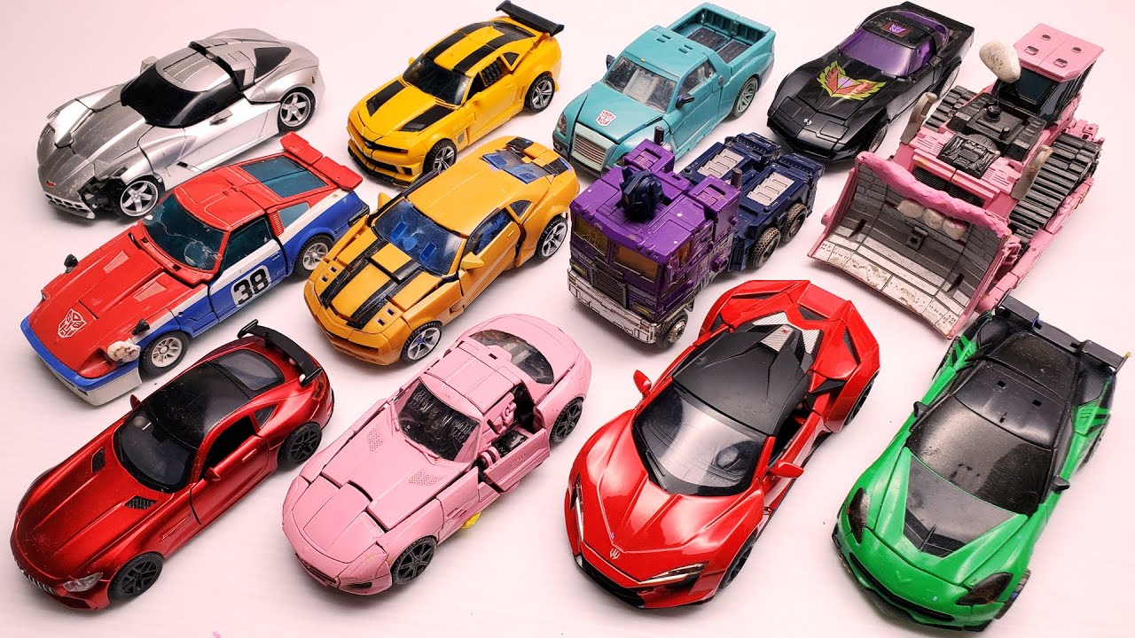 Bumblebee, Dino, Jazz Transformers X Jurassic Park Stunts In Real Life! - Autobot Rex Car Robot Toys