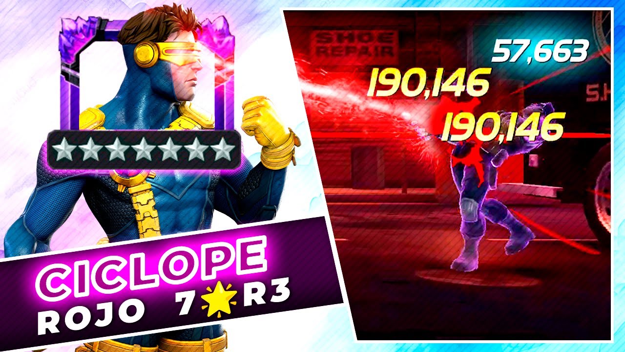 1 MILLON de DAÑO en UNA ROTACION! - CICLOPE TOP TIER MUTANTE | marvel batalla mcoc