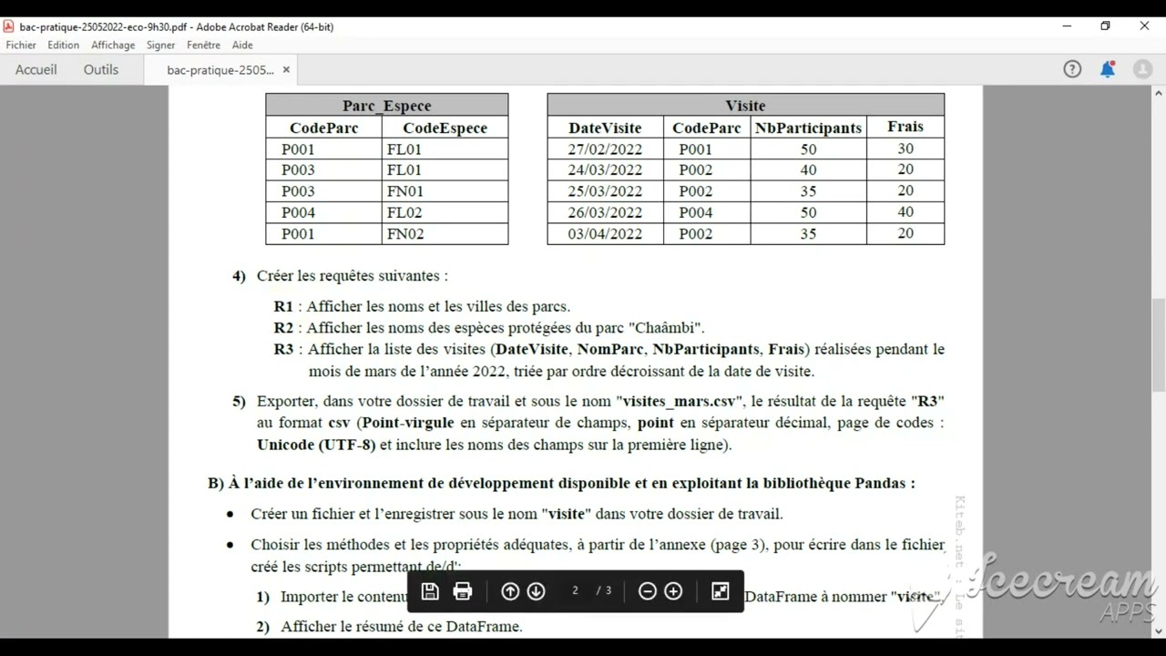 Correction Gestion Parc
