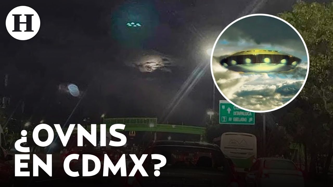 Captan supuesto OVNI en Ciudad de México sobre la Calzada Ignacio Zaragoza, en Iztapalapa