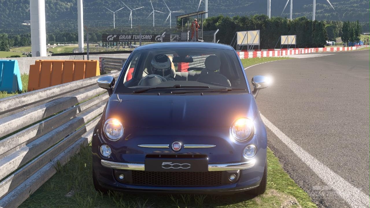 GT7 Circuito. Fiat 500 1.2 8V Lounge SS 2008. Original 66CV.