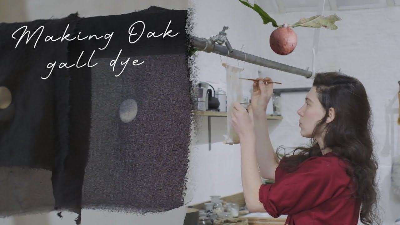Natural dye with Oak galls