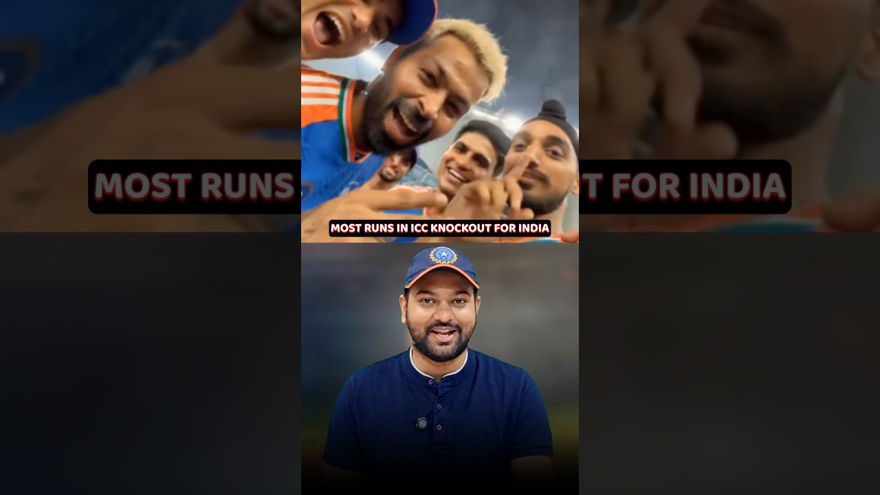 Top run-scorers for India in ICC tournament knockout matches 🤯