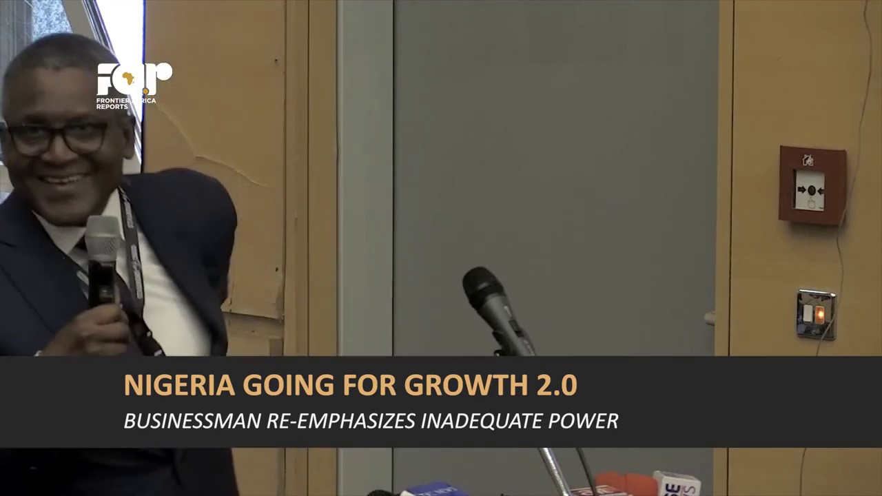 Aliko Dangote speaks on economic diversification at CBN Going-for-Growth 2.0 conference.