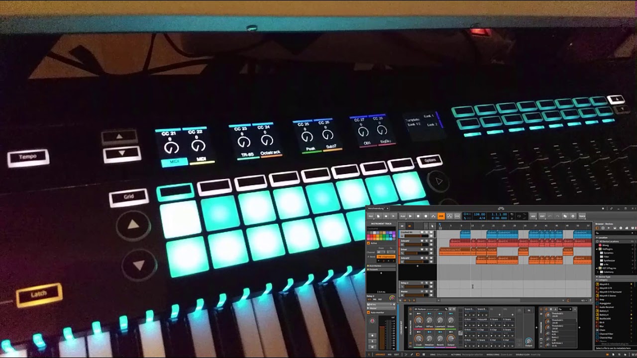 Mackie HUI Protocol with Novation SL MkIII