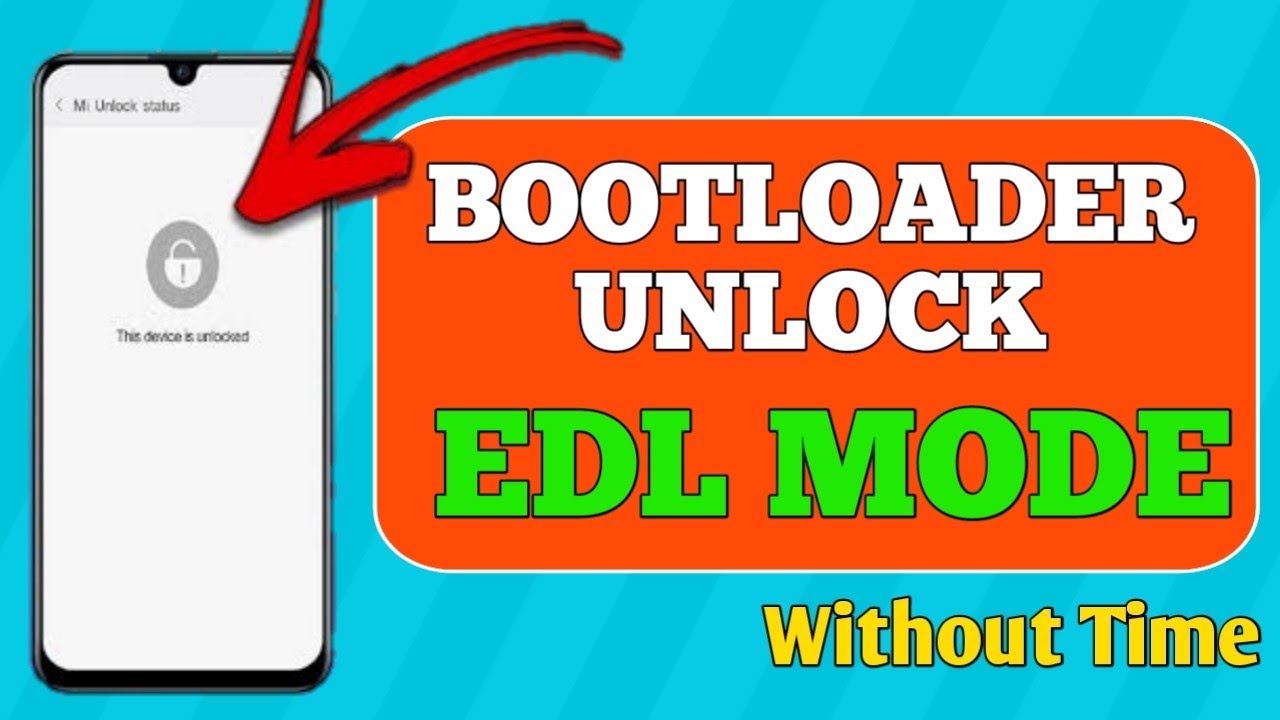 How to Unlock Bootloader With EDL Mode Xiaomi Devices | Bypass Unlocking Time🔥