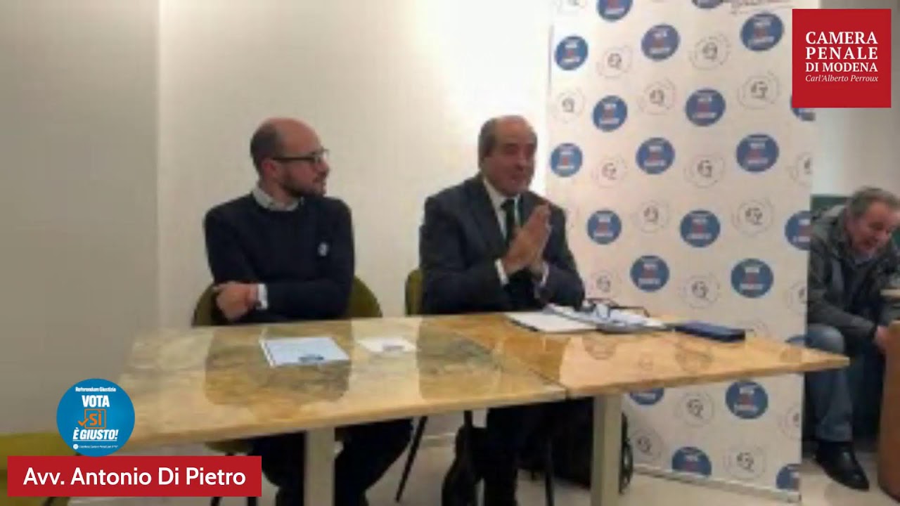 Referendum Giustizia - Incontro con Antonio Di Pietro