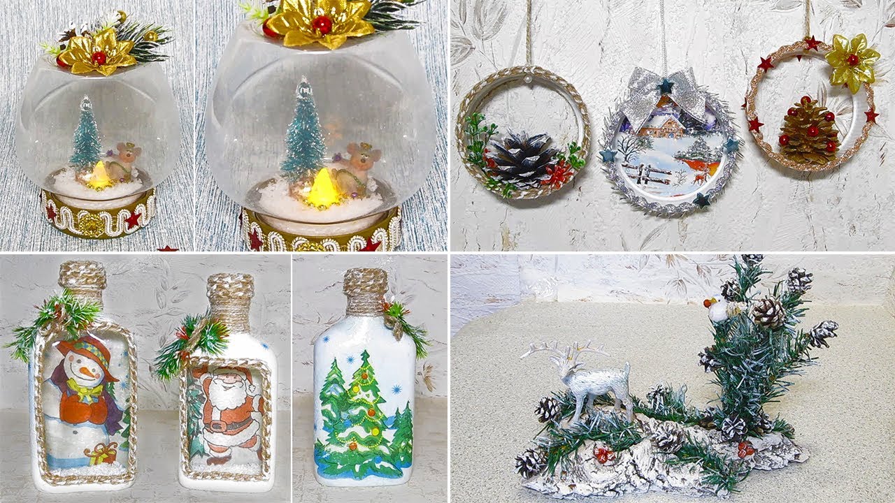 7 идей Новогодних поделок и подарков своими руками. Новогодний декор DIY