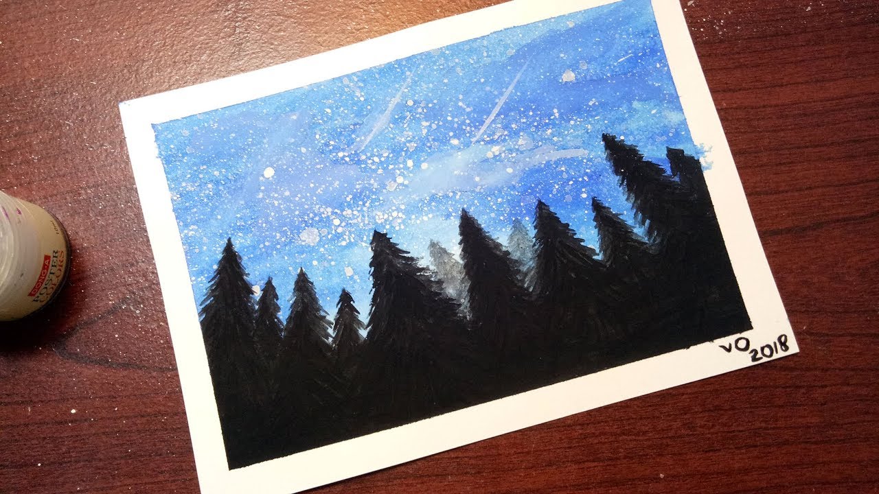 Simple Watercolor  'Forest' !!!