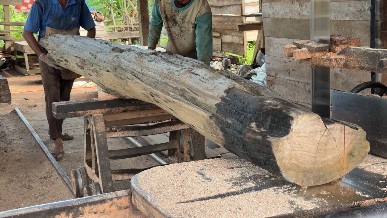 Processing 5x10 Wood to Precision with Sawmill Machine