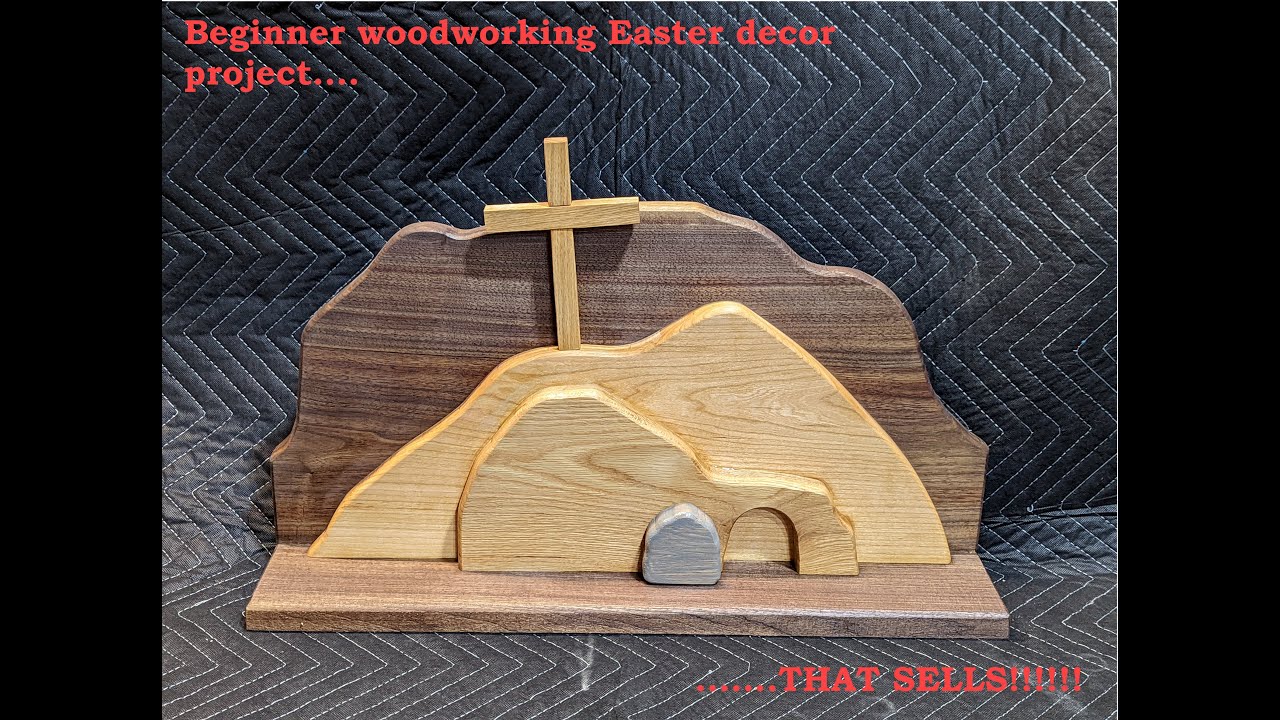 How to make Easter Décor empty Tomb | Beginner woodworking projec that sells!! | Scrap wood project