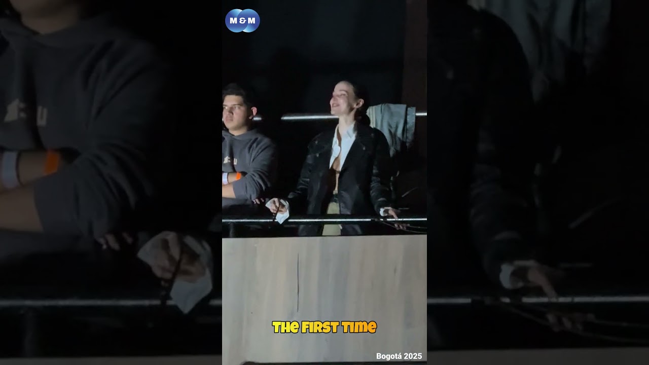 Dove Cameron joins Damiano David from the stands singing ‘The First Time’ in Bogotá 2025! 🇨🇴