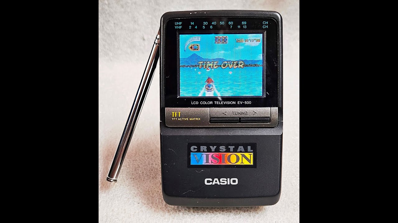 Vintage Casio EV 500B Crystal Vision Portable LCD Color TV Handheld