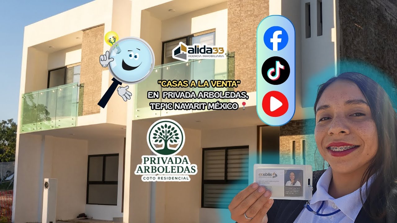 🏡 PREVENTA DE CASAS EN PRIVADA ARBOLEDAS TEPIC NAYARIT 📍