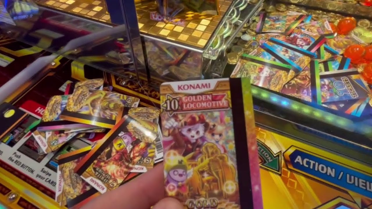 MORE Konami Gold Railroad Gameplay & Redeeming a Full Card Set