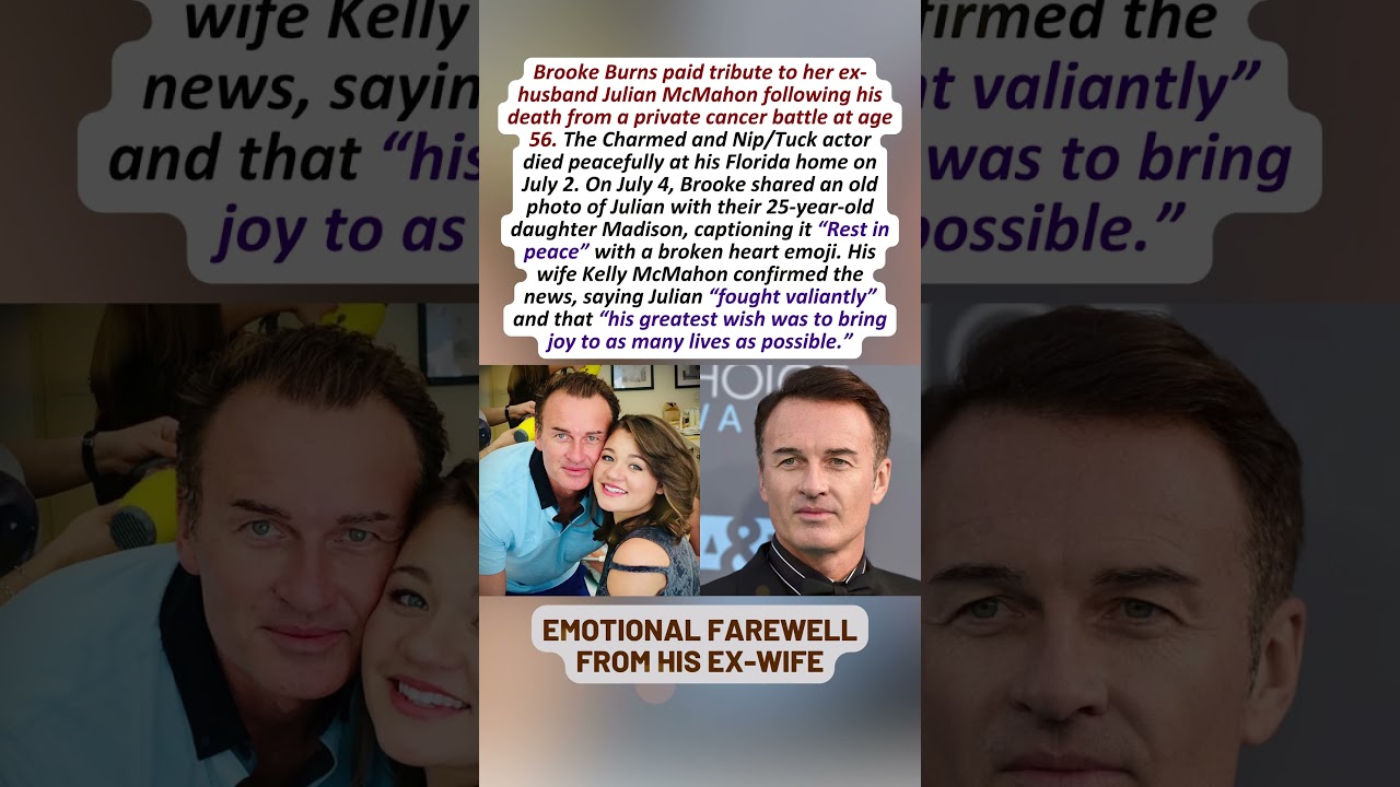 Julian McMahon Passes Away, Brooke Burns Shares Heartbreaking Tribute