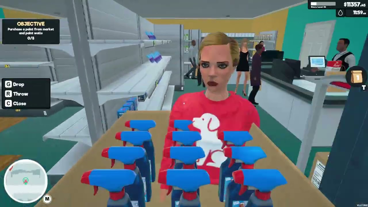 Supermarket simulator