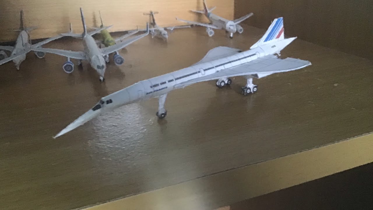 concorde papercraft tutorial (little model airport)