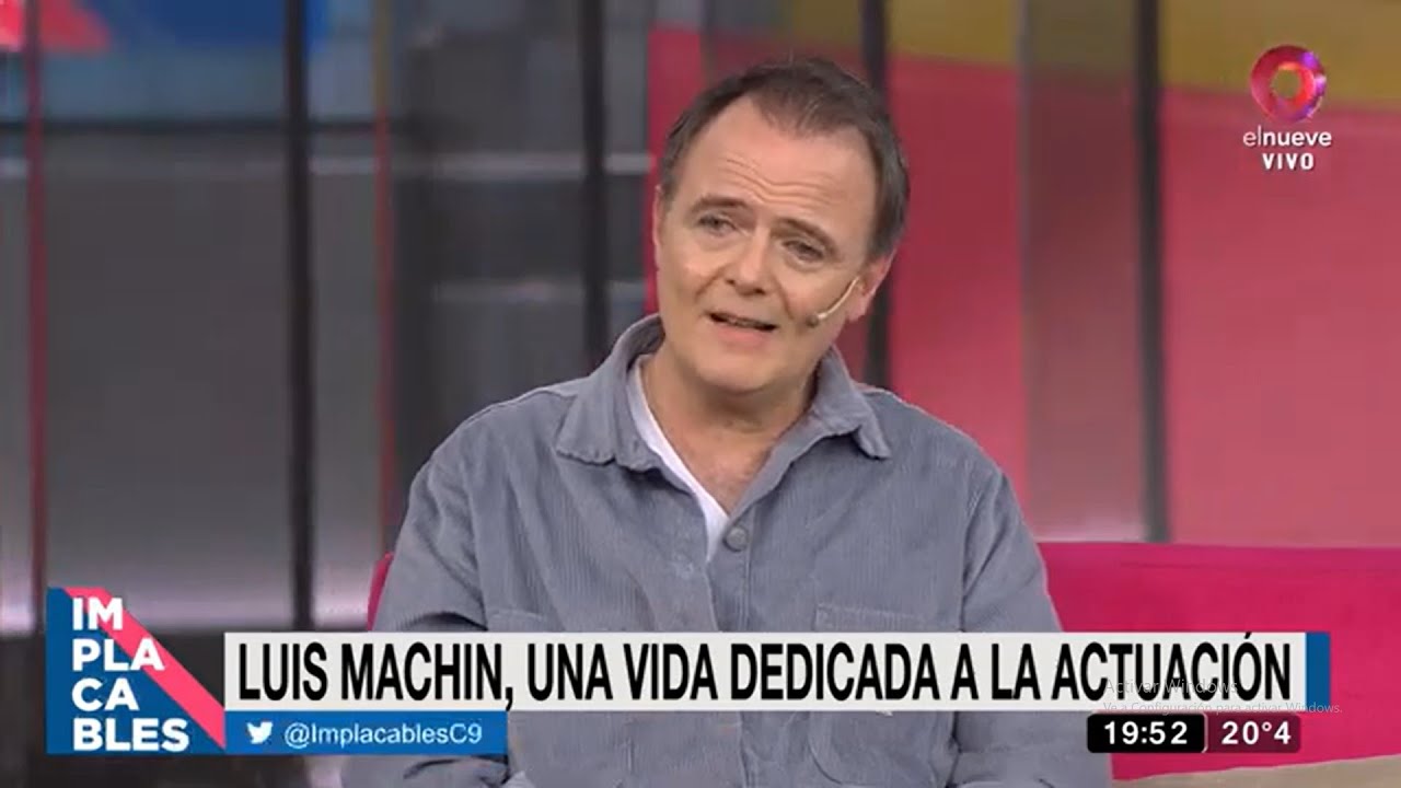 Luis Machín explicó cómo arma sus personajes: 