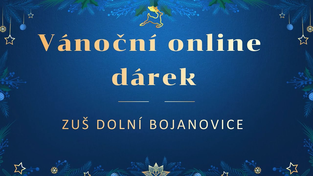 Vánoční online dárek ZUŠ Dolní Bojanovice