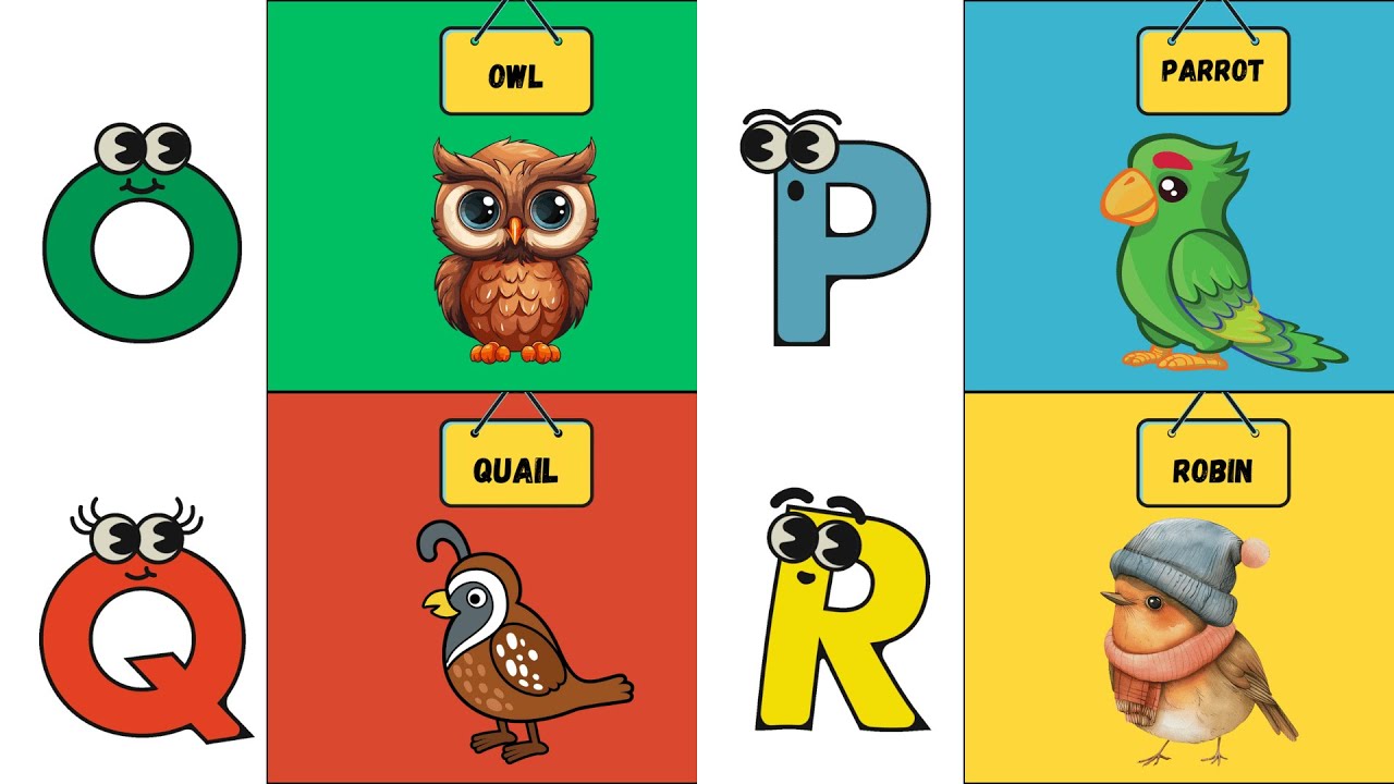ABC Birds Song 🦜 | Learn About Birds A to Z | Fun Educational Song for Kids | UZR Learning | #abcd