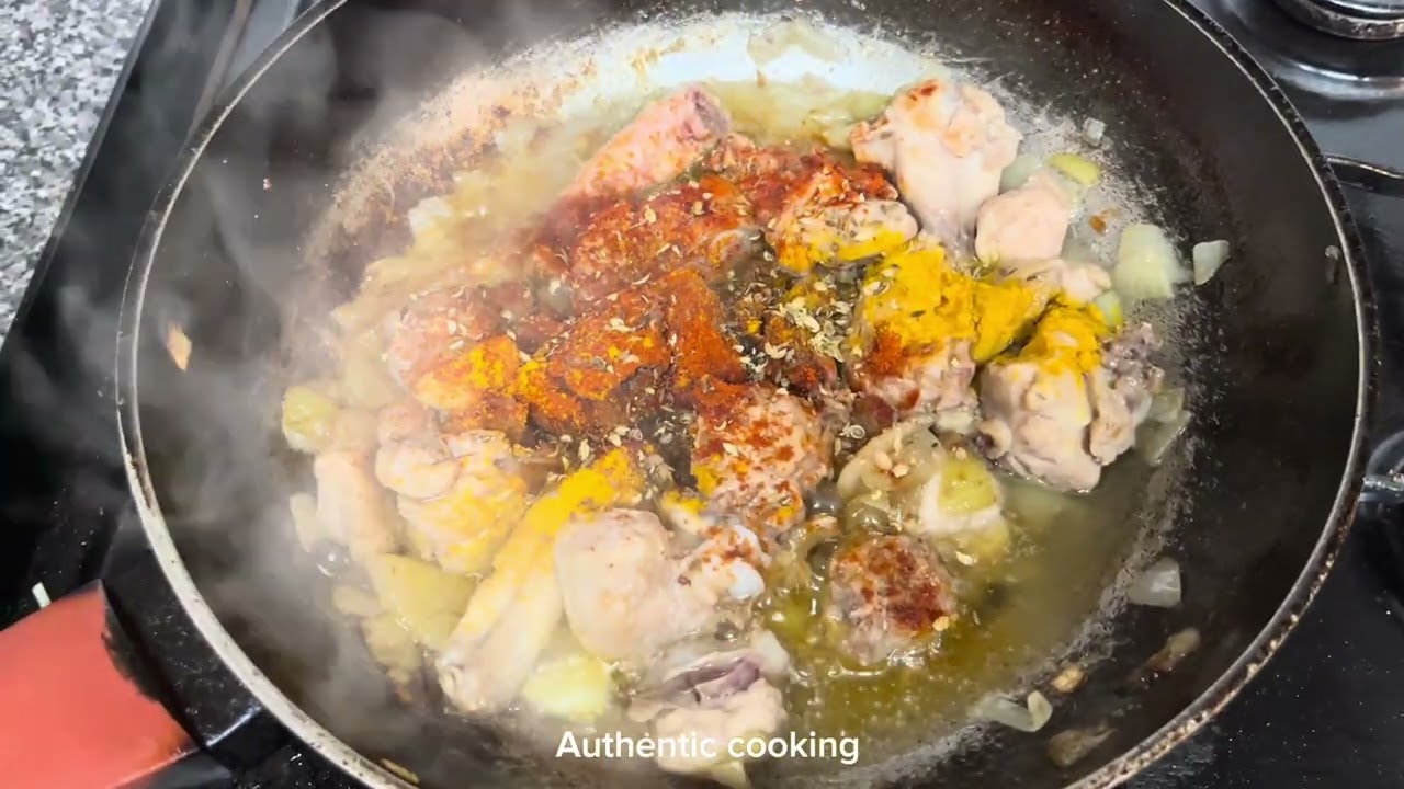 How to make chicken and vegetable curry.