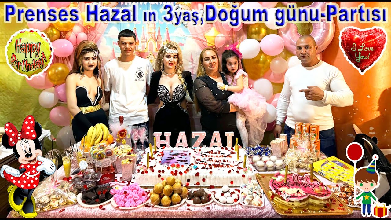 Aynalı Atçe nın Kızı-Hazal ın 3yaş,Doğum günu-Partısı