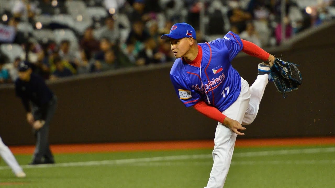 Paulo Macasaet MAX 146kmh Philippines vs Samurai Japan (Amateur) BFA Asian Baseball Championships