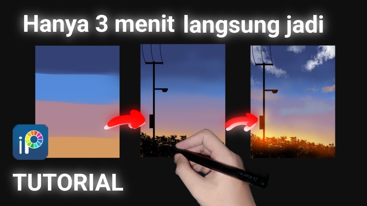 Tutorial Cara Mudah Menggambar Sunset di Ibispaint x
