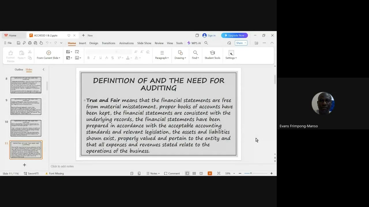 ACC403D AUDIT AND INTERNAL REVIEW WEEK 1